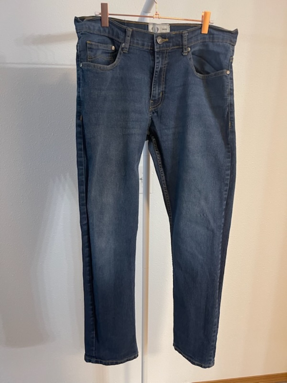 Luke and dutch 34x32 Men's Dark Blue Slim Fit Jeans